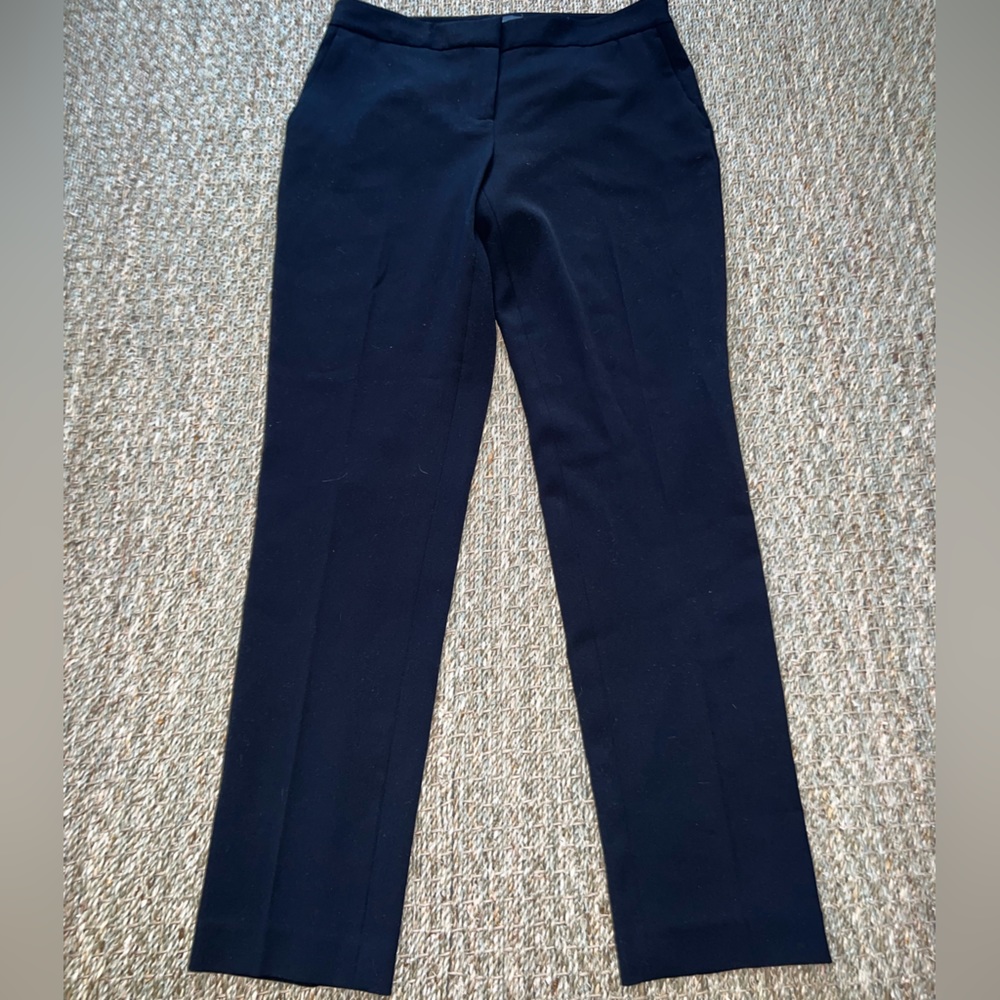 Vince Camuto Black Straight-Leg Trousers